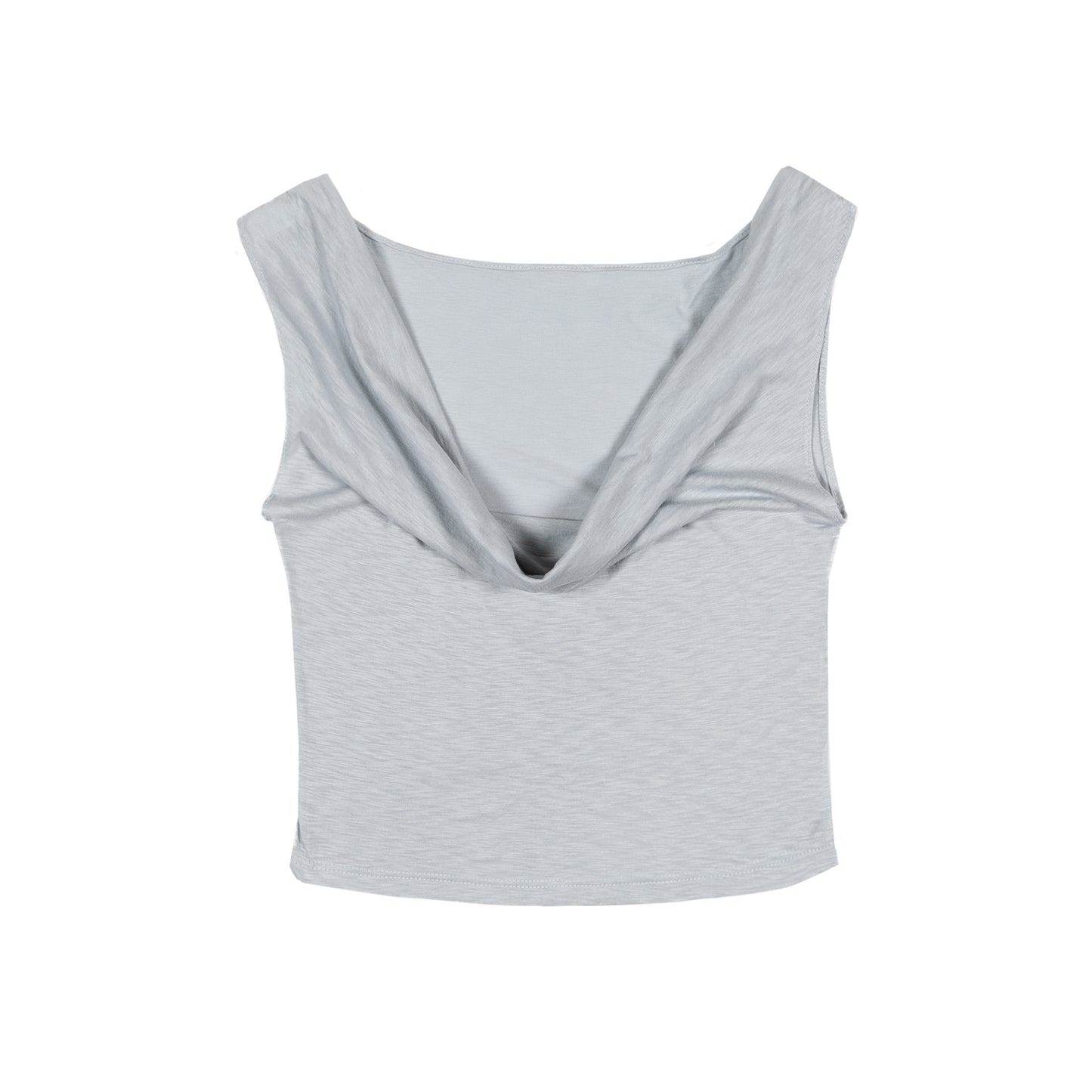 COWL NECK TOP - SLATE BLUE